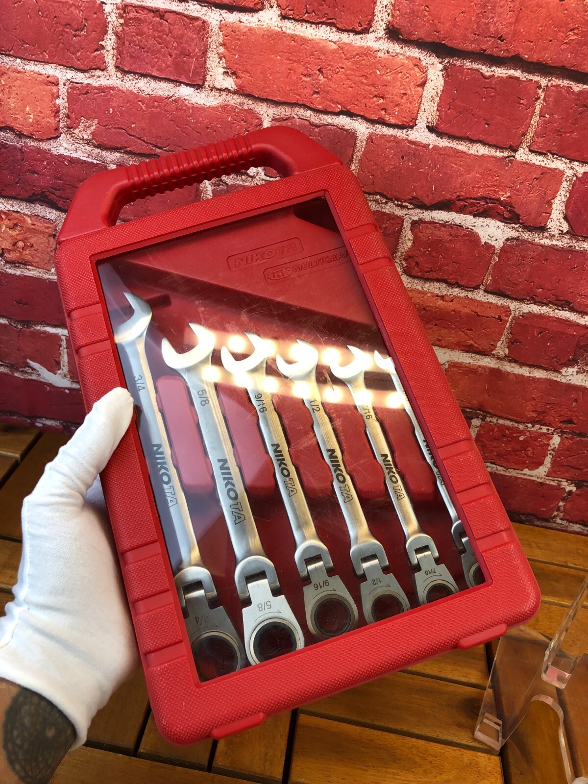 Brand-New NIKOTA 72T+ MULTIGEAR Multi-Position Head RATCHET WRENCH COMPLETE SET