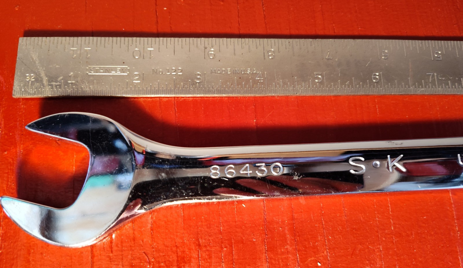 🇺🇲»NEW» SK Tools Fully Polished 15″ & 1″ Open Ended Wrench: # 86430