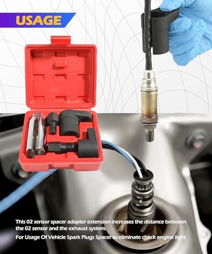 5Pcs Oxygen Sensor Socket Vacuum Wrench O2 M12 M18 Tool Renew Thread Chaser Set