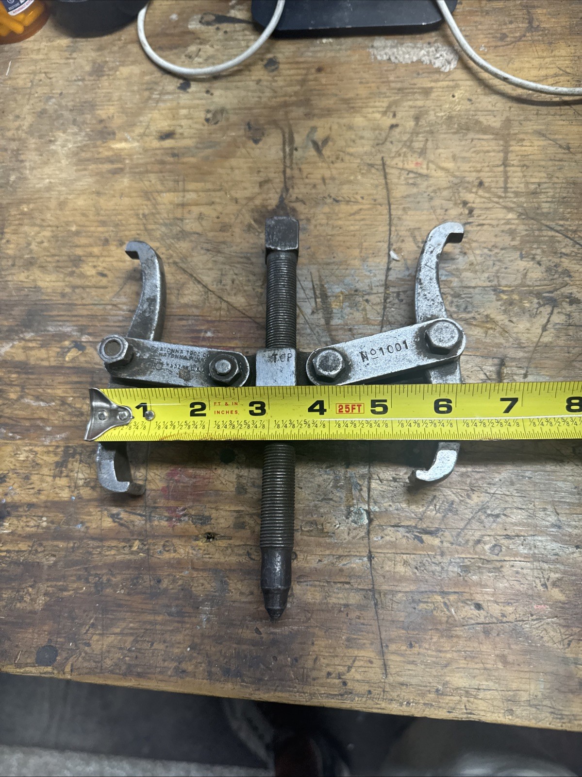 Vintage OTC Owatonna Tool CO NO 1002 2-Jaw Gear Pulley Puller 4.5” Arms
