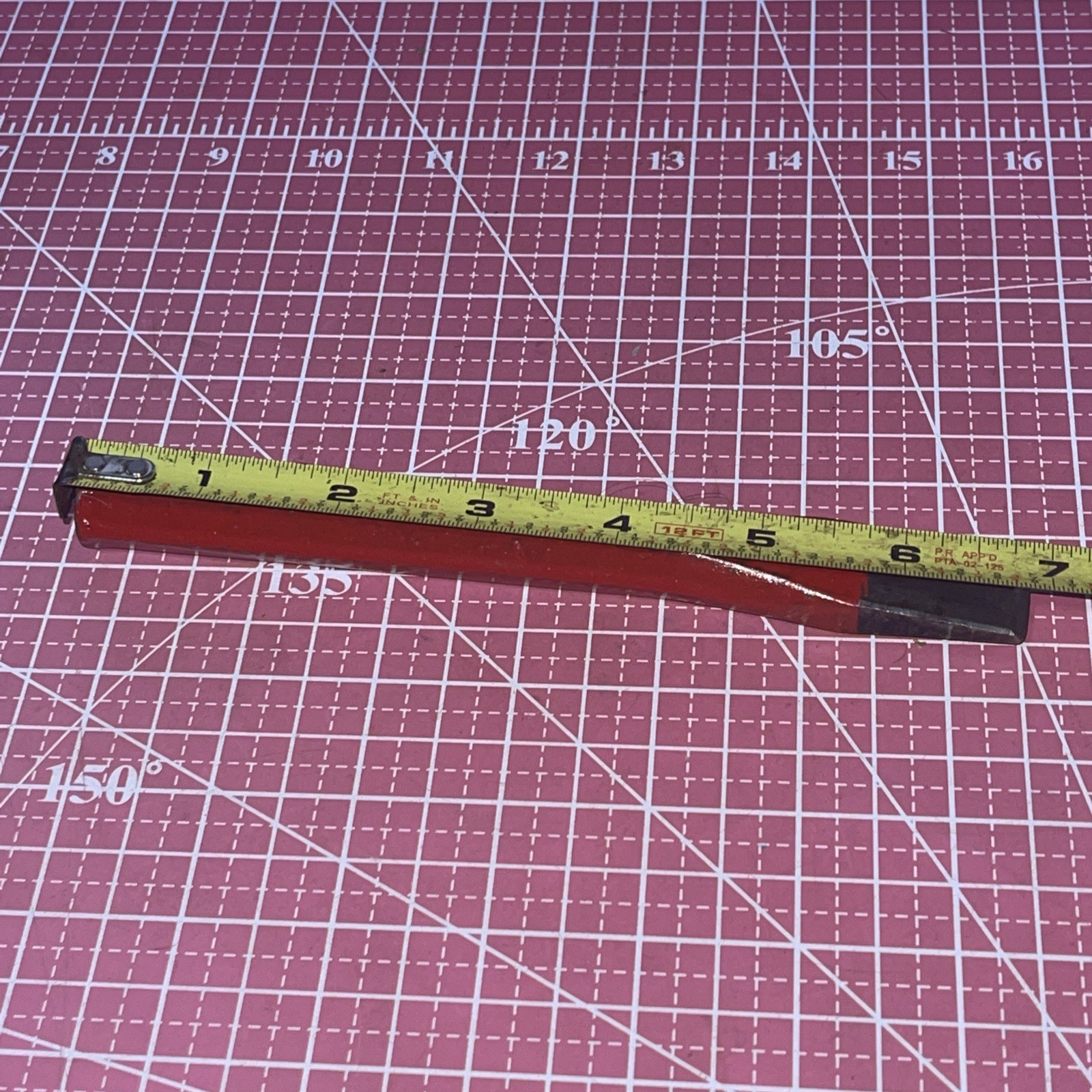 RYAN USA 3/4 In Tip Chisel 7 In Long Vintage Cold Steel Painted Red