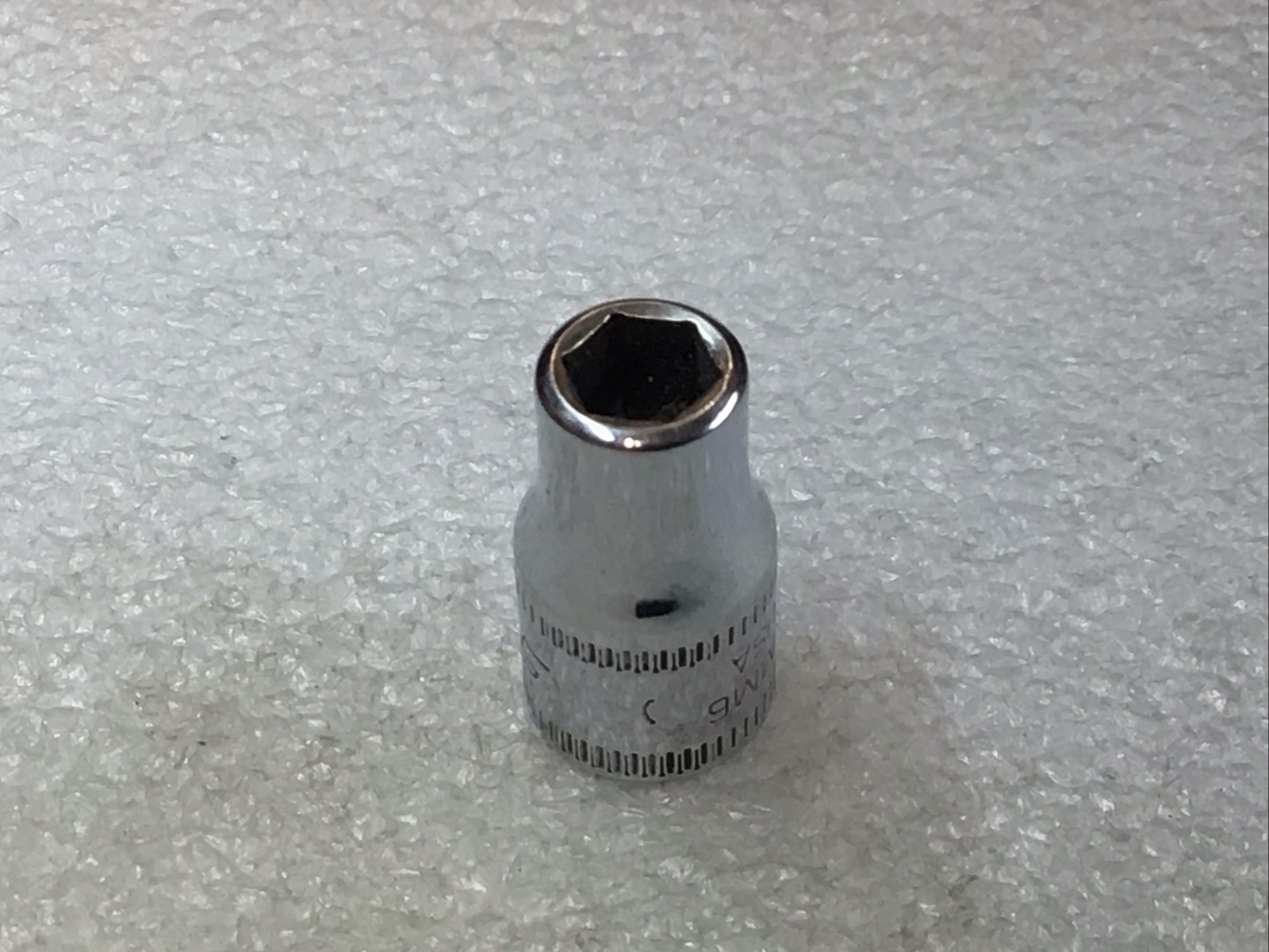 Snap On-#TMM6 – 6mm, Metric, Chrome, 1/4” Dr., 6 Pt., Shallow Socket-USA-NICE-