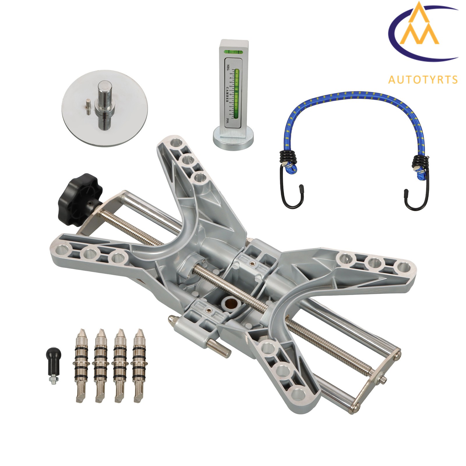 3D DSP Camber Caster Gauge Wheel Alignment Rack Tool For 11» to 25» Rim Clamp