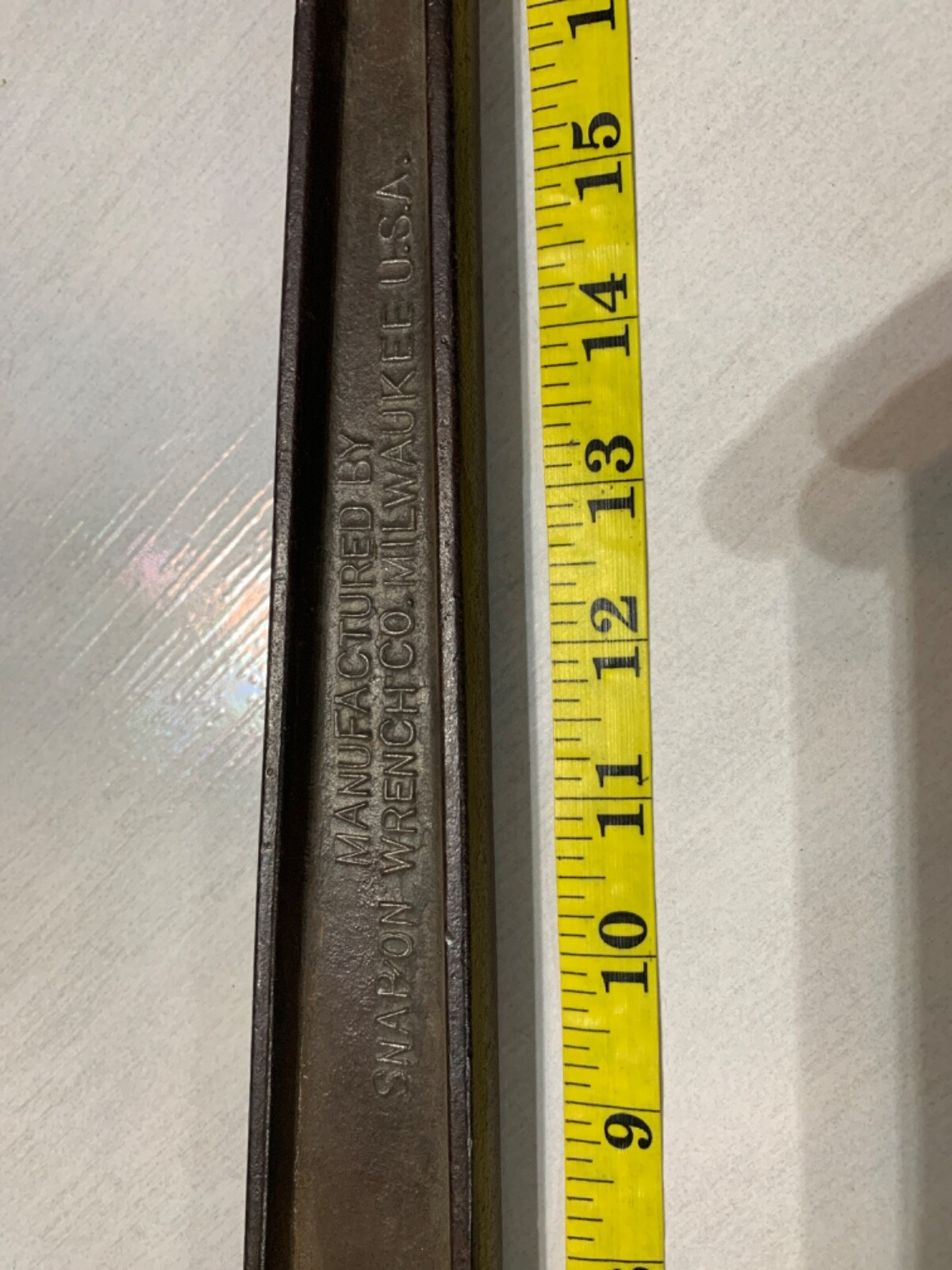 Vintage Snap on drive push through ratchet 18” long 5/8”
