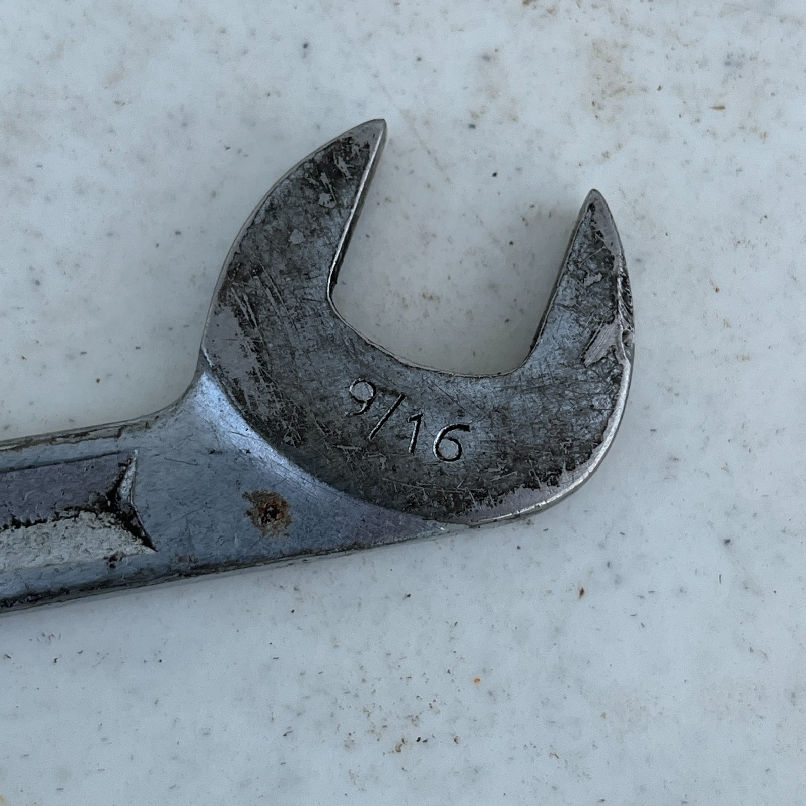 Snap-On Tools V-5218 9/16″ 4 Way Angle Head Open End Wrench Vintage 1954