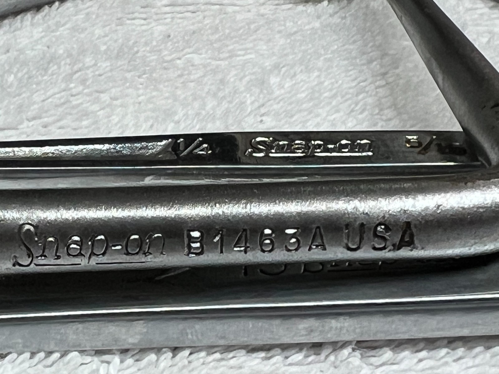 Snap On wrenches Open end/Flare/L shaped some are SAE some Metric Lot of 9
