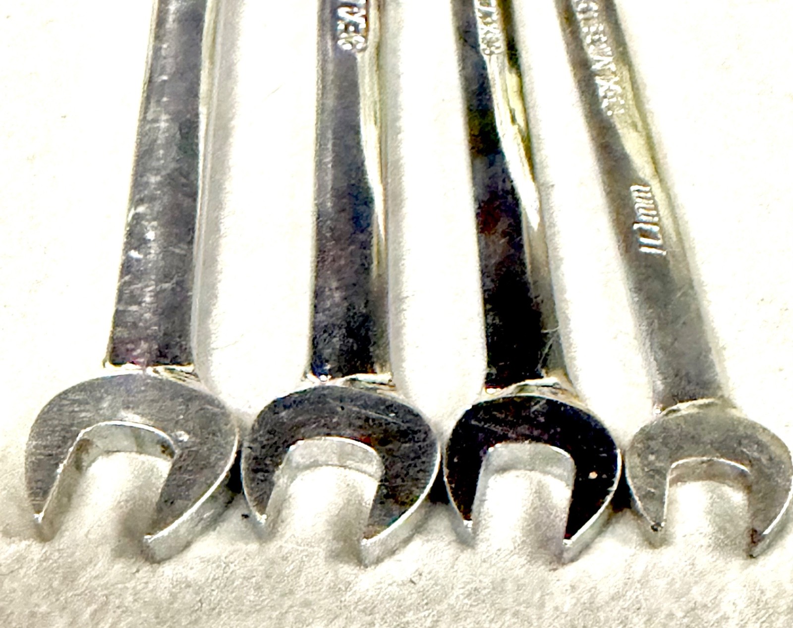 Snap On OEXLM Metric Long Combination Wrench Set 10mm-19mm Flank Drive Hand Tool
