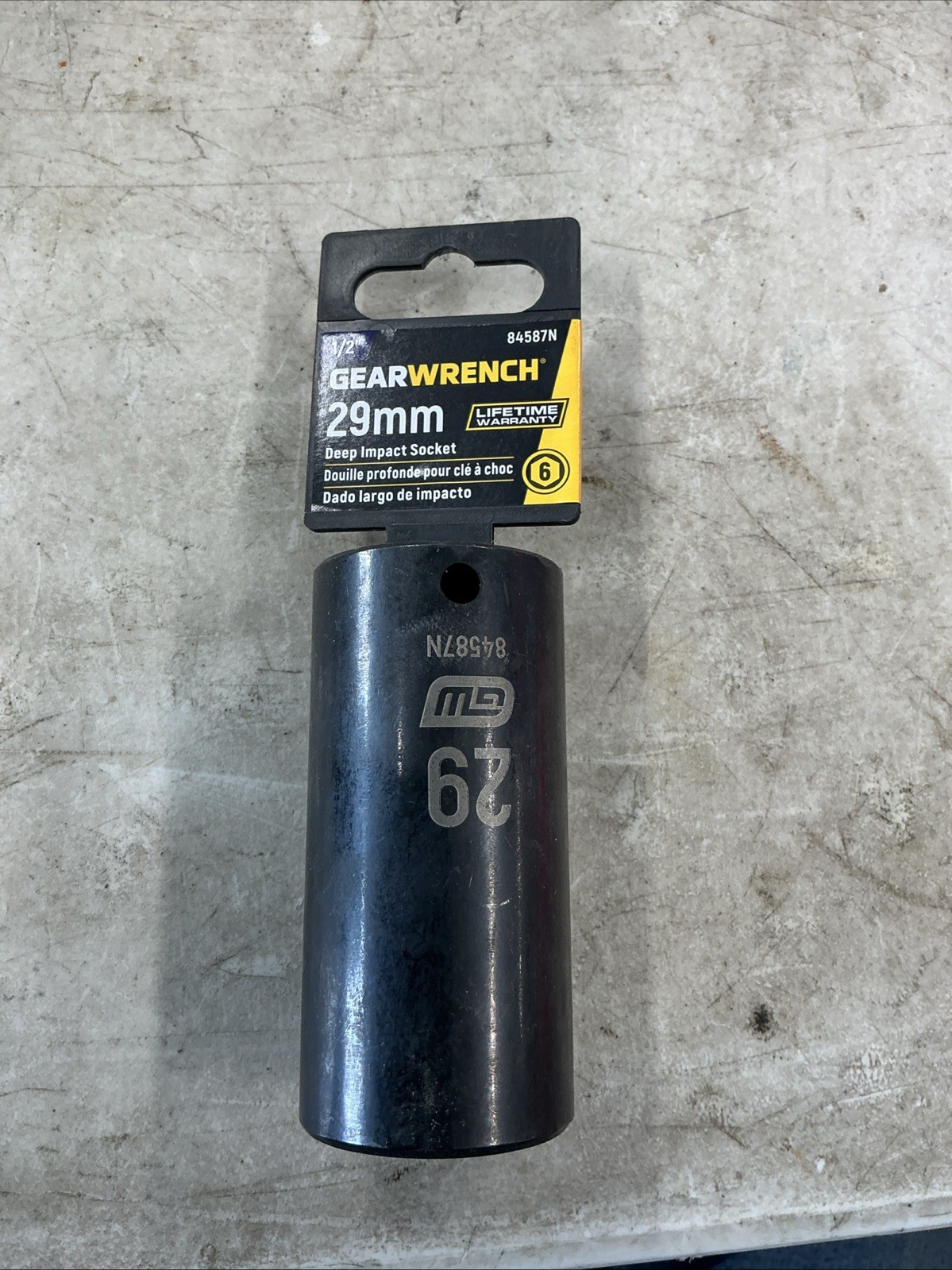 Gearwrench 84587N 1/2″ Drive 6 Point Deep Impact Metric Socket 29mm