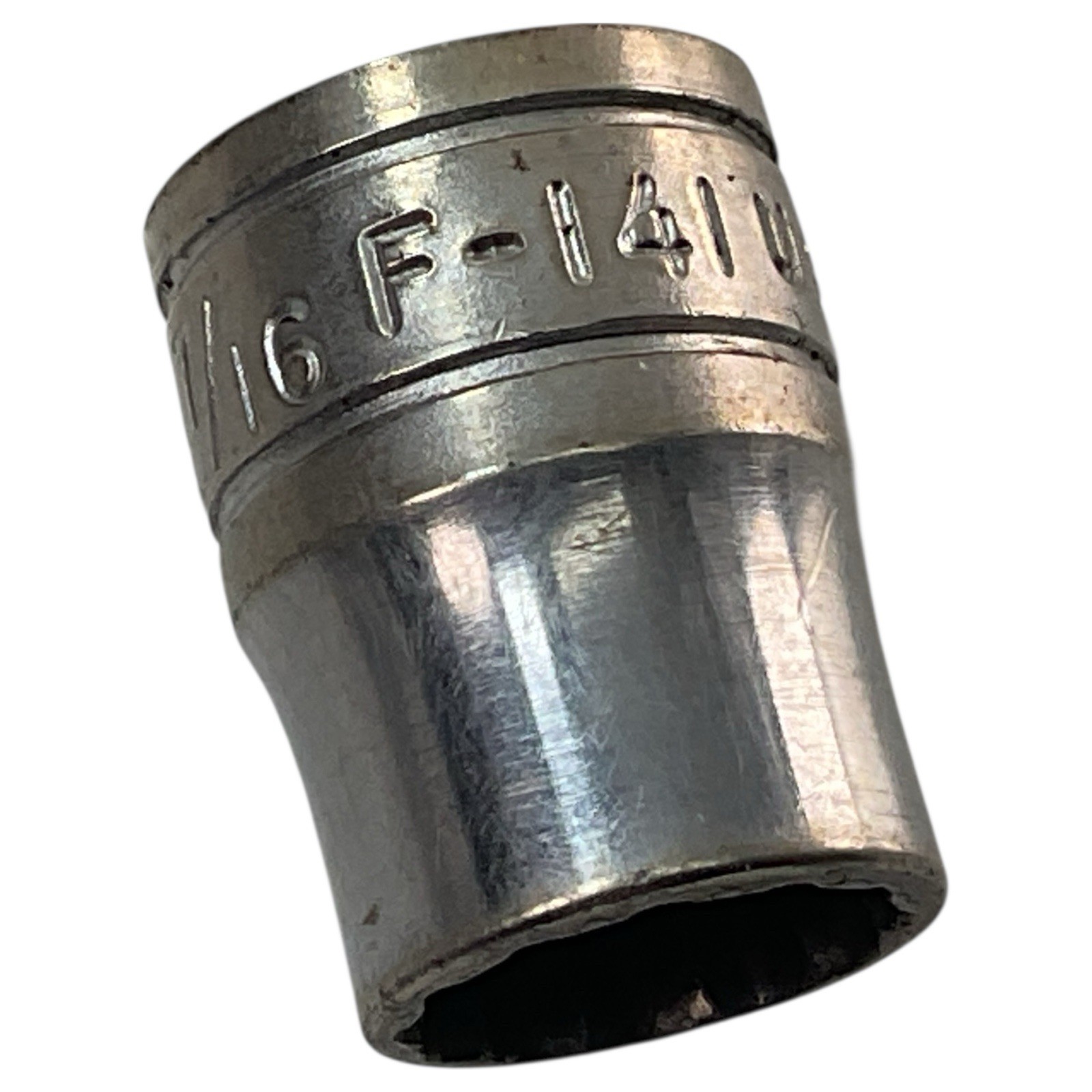 Snap-on Shallow Socket F141 3/8″ Drive 7/16″ SAE 12 Point As Pictured Fast Ship