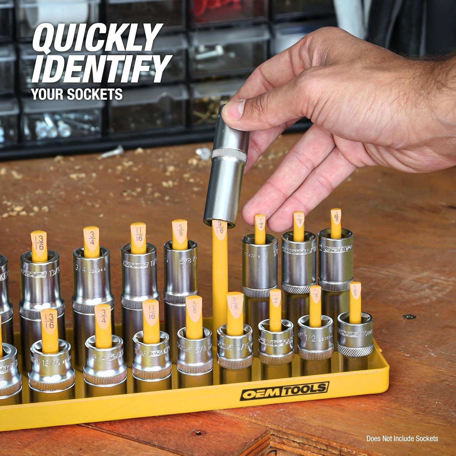 Organize Up to 80 Sockets with the 22238 6 Piece Tray Set – Smart Tool Storage