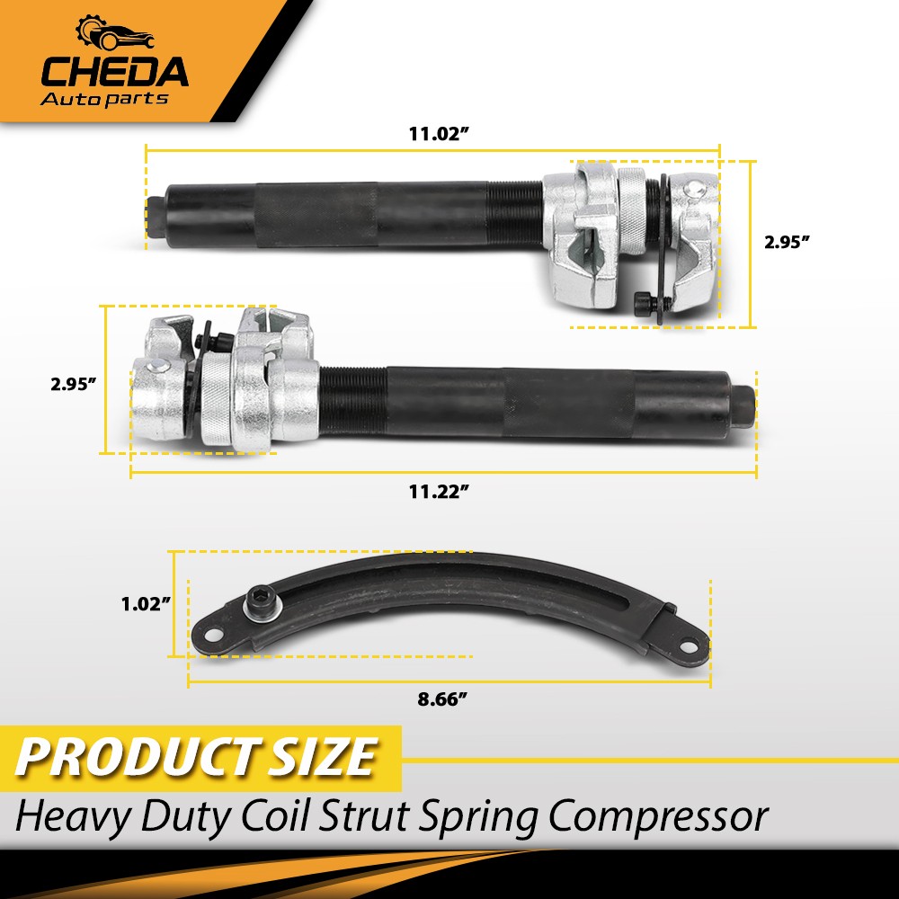 Heavy Duty Coil Strut Spring Compressor Remover Installer Suspension Auto Tool