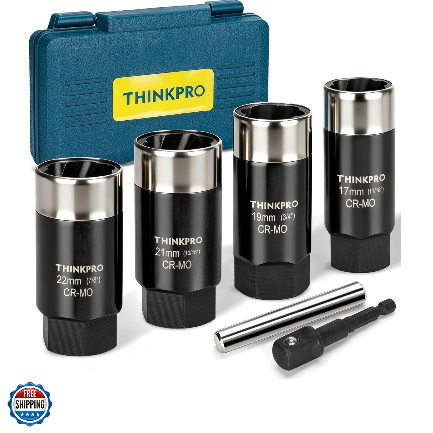 Locking Lug Nut Removal Tool-6 Pieces Deep Lug Nut Extractor Set,Stripped Lug…