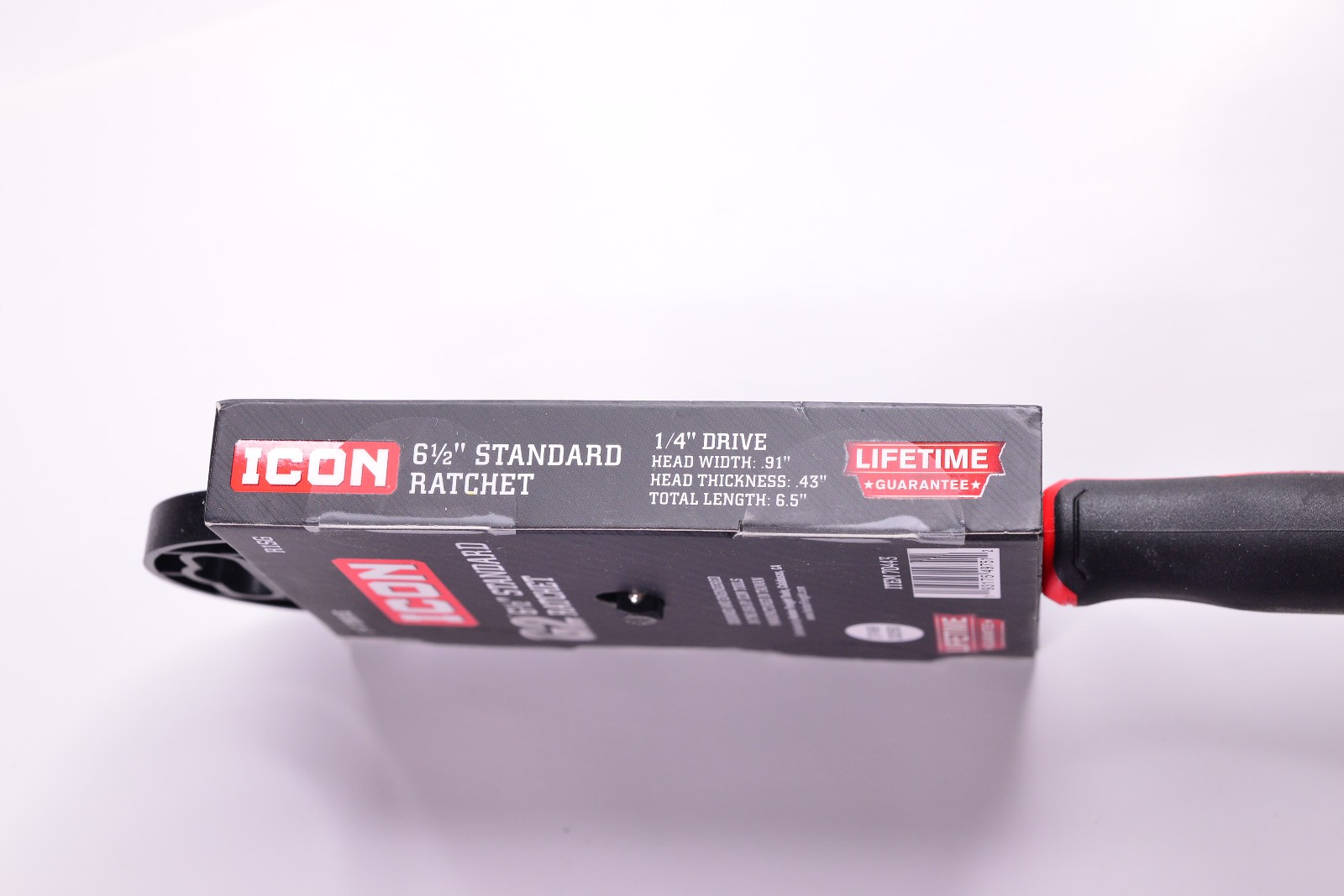 ICON (70443) – 1/4″ Drive G2 6 1/2″ Standard Ratchet (R1SG) COMFORT GRIP