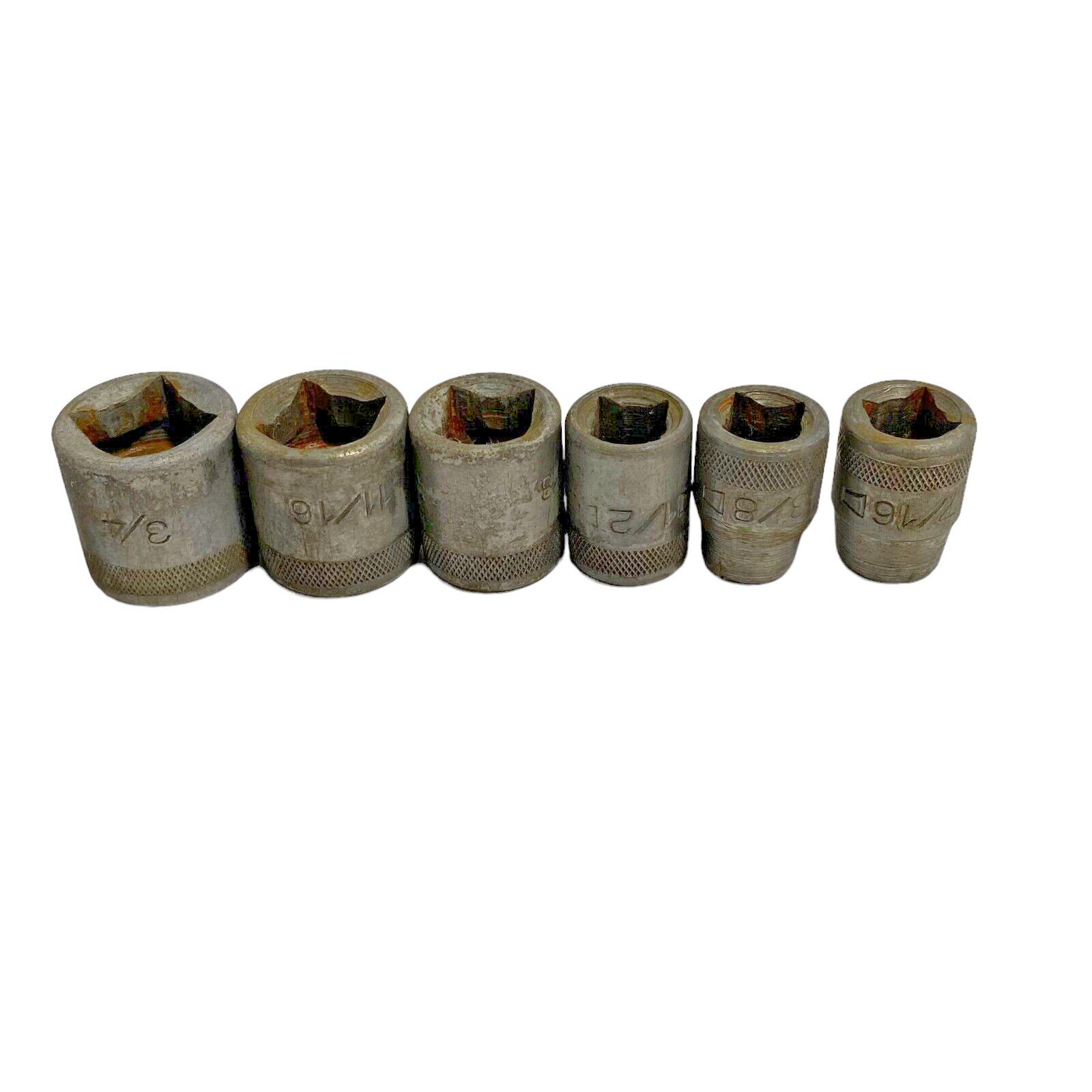 Vintage Socket Set of 6 1/2″ Adapters