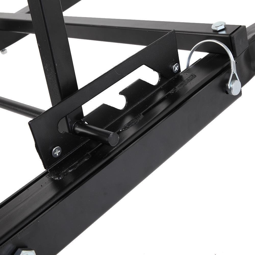 400Lbs Foldable Topside Creeper Adjustable Height Movable Ladder +4 Wheels