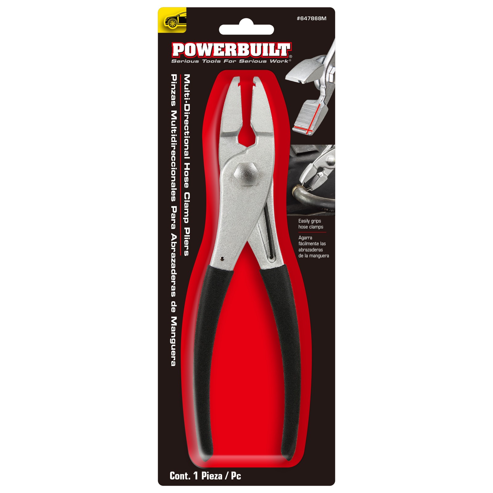 Powerbuilt Multi-Directional Hose Clamp Pliers – 647868