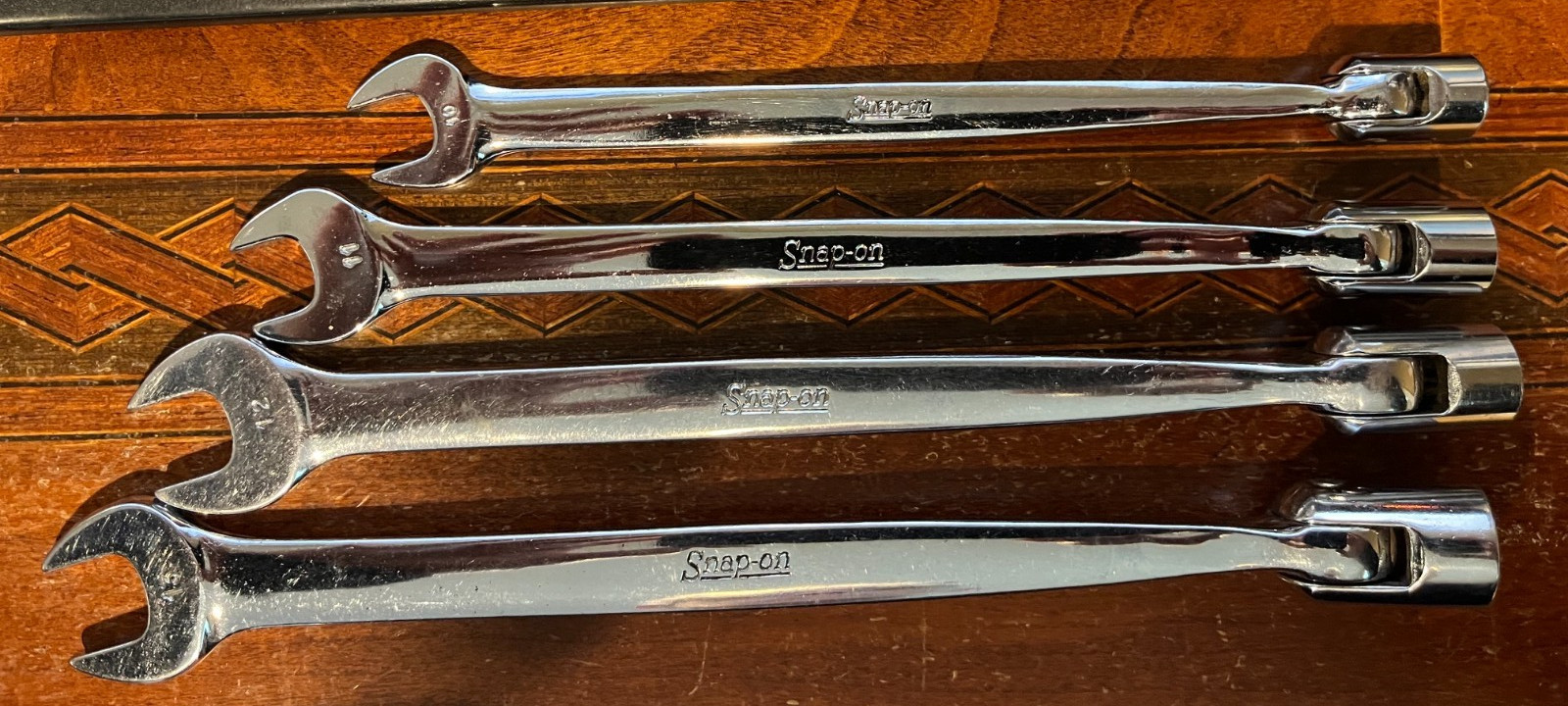 Snap-on FHOM 10-19mm 6/12-Point Metric Flex-Head/Open-End Combination Wrench Set