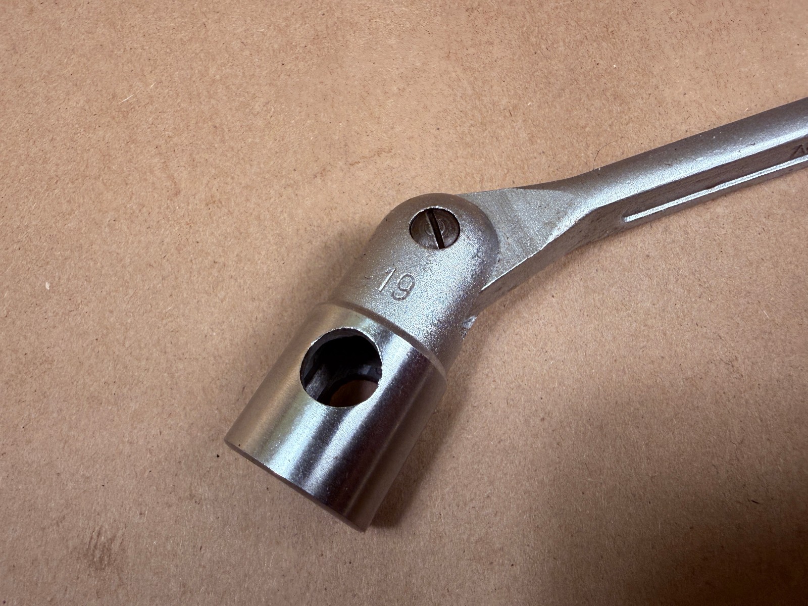 Gedore No 34 Metric Swivel Head Socket Double End Wrench 17mm 19mm 12pt Germany