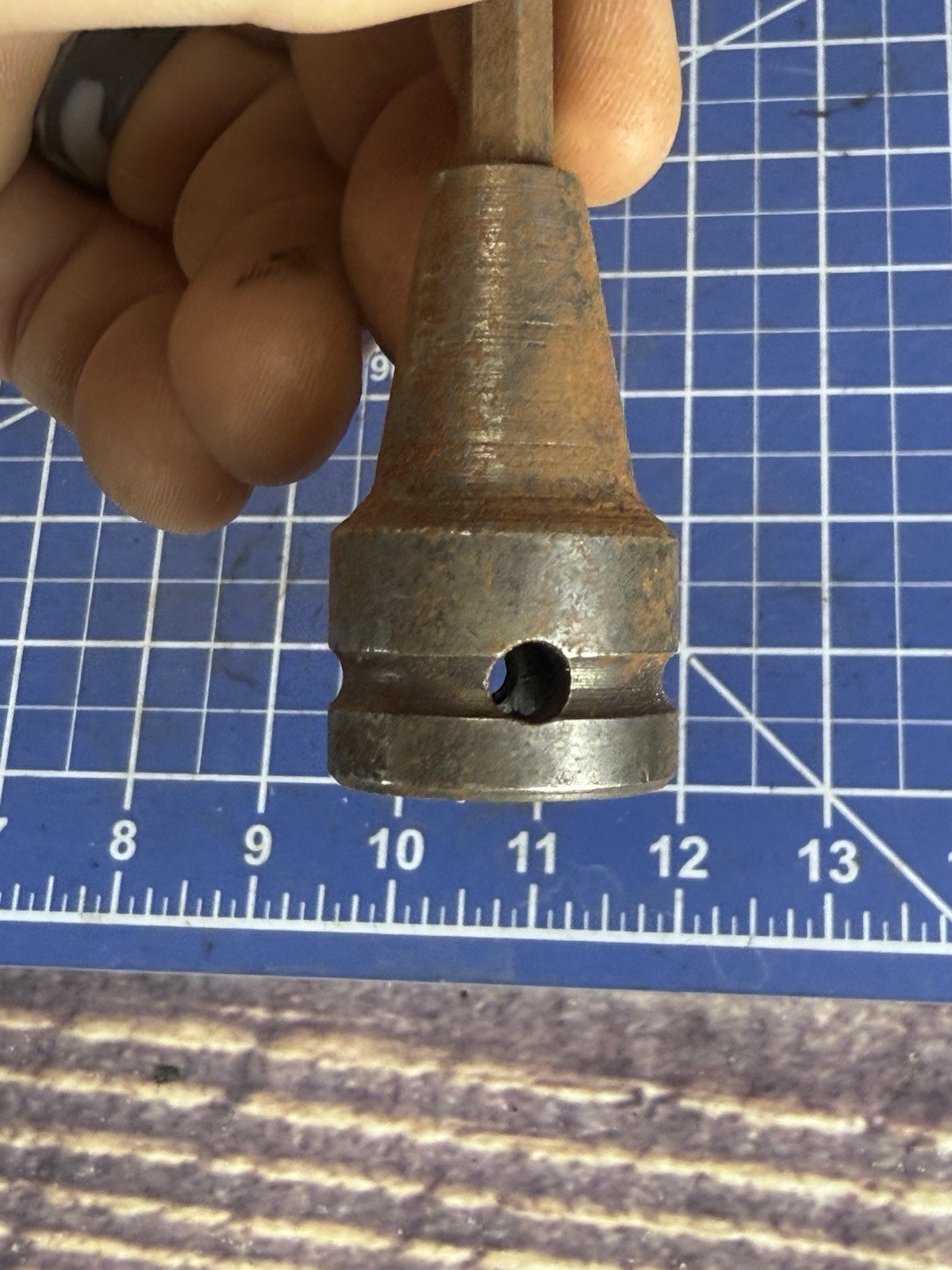 858 Apex 1/2» Square Dr. 1/4” Hex Bit Holder