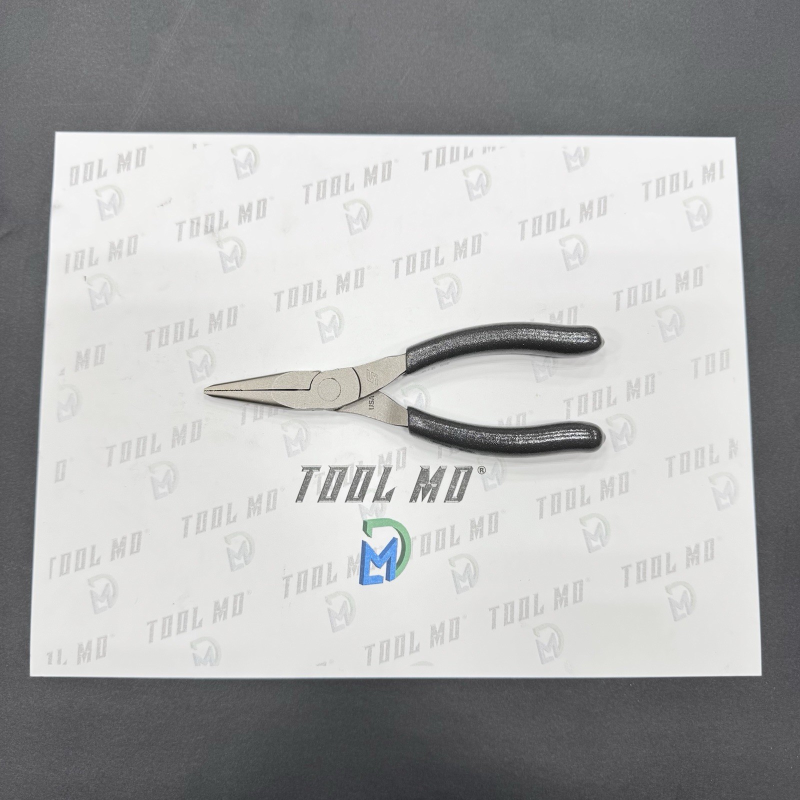 Snap-on Tools USA NEW DARK TITANIUM 6″ Talon Grip Needle Nose Pliers 95ACFDT