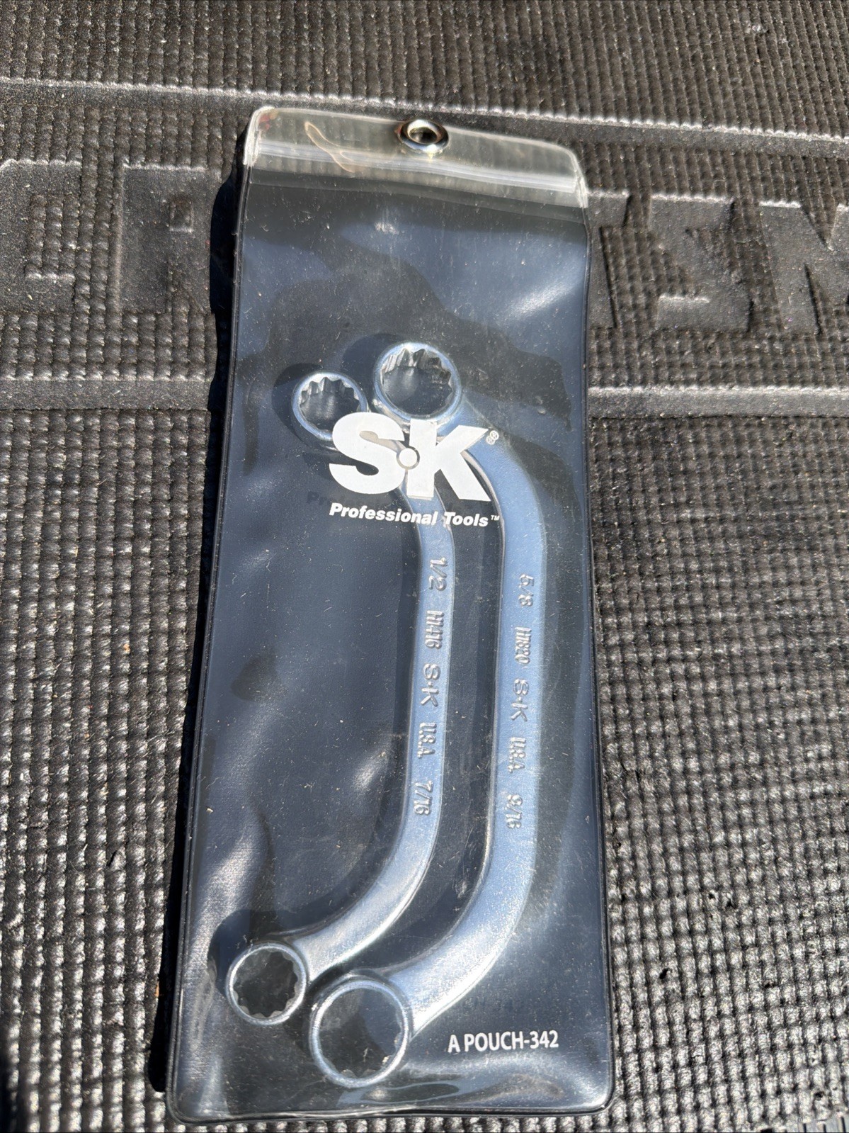 Rare SK Tools USA 2pc Obstruction Distributor Crescent Moon Wrenches H1600 H1820