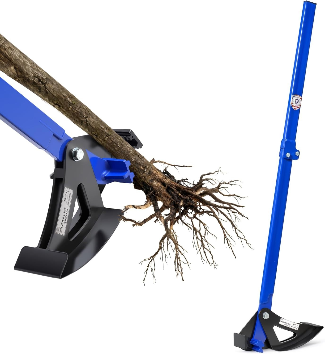Heavy-Duty Tree Root Puller Tool – Efficiently Uproots Woody Stems up to 1-3/8″