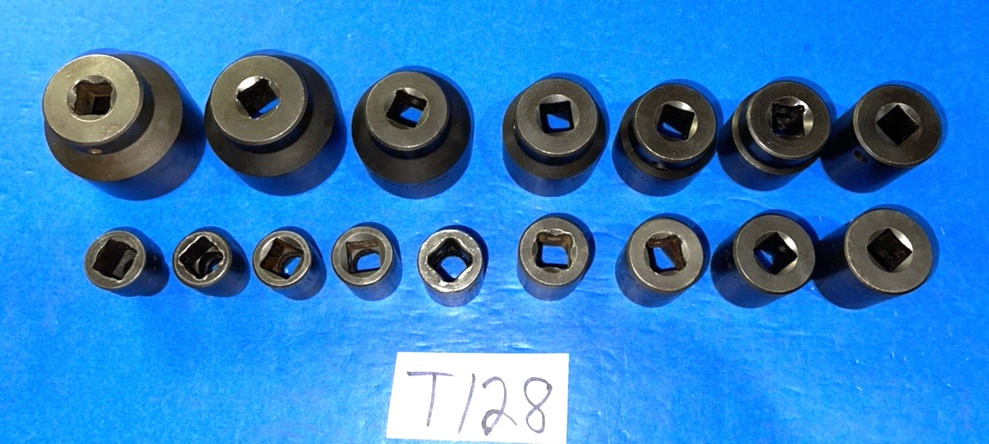 WRIGHT TOOLS 16 PIECE 1/2 DRIVE SAE. SHORT IMPACT SOCKET SET 7/16 TO 1-1/2