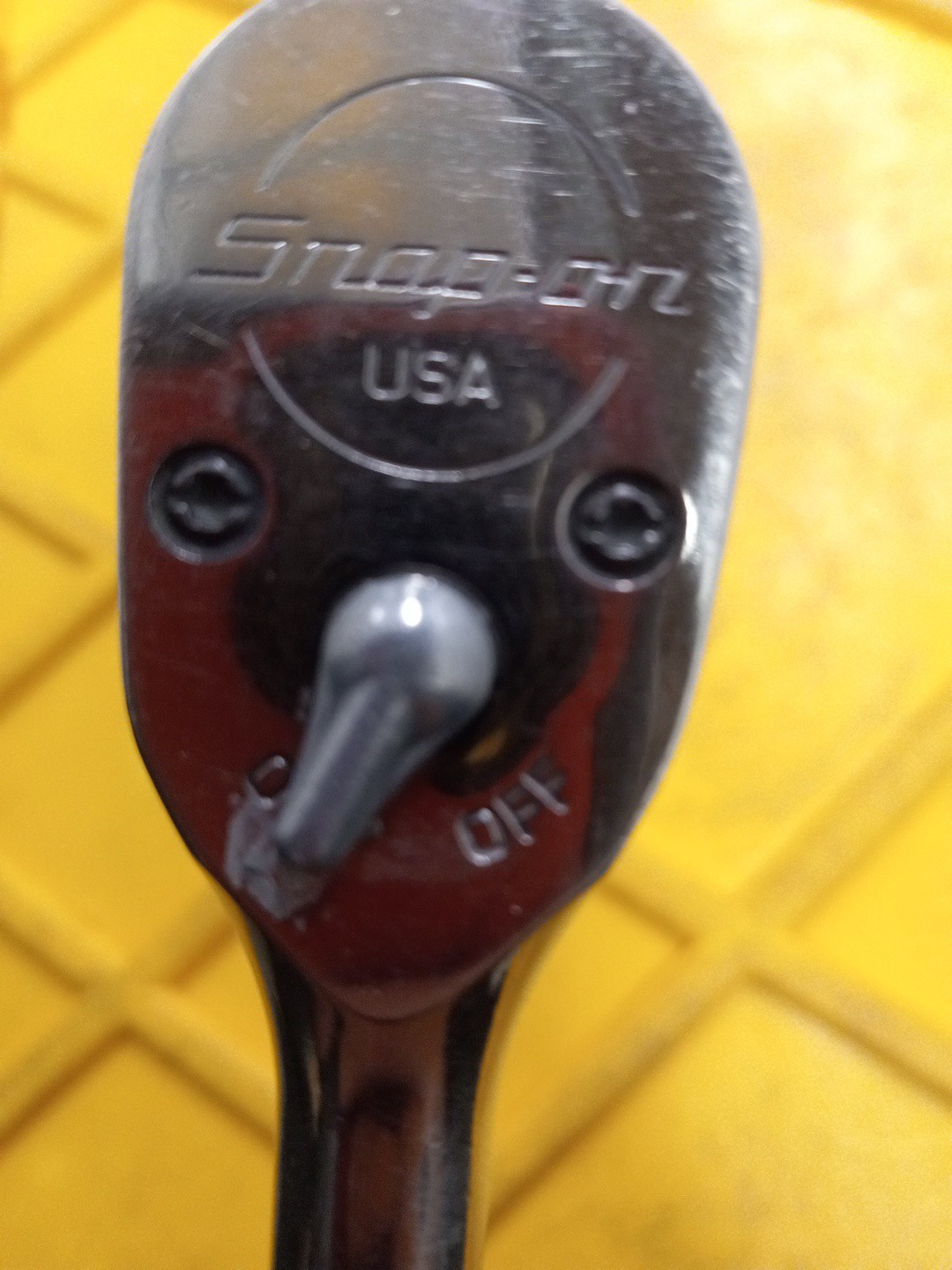 USED SNAP ON FL 936 3/8 DRIVE LONG HANDLE RATCHET