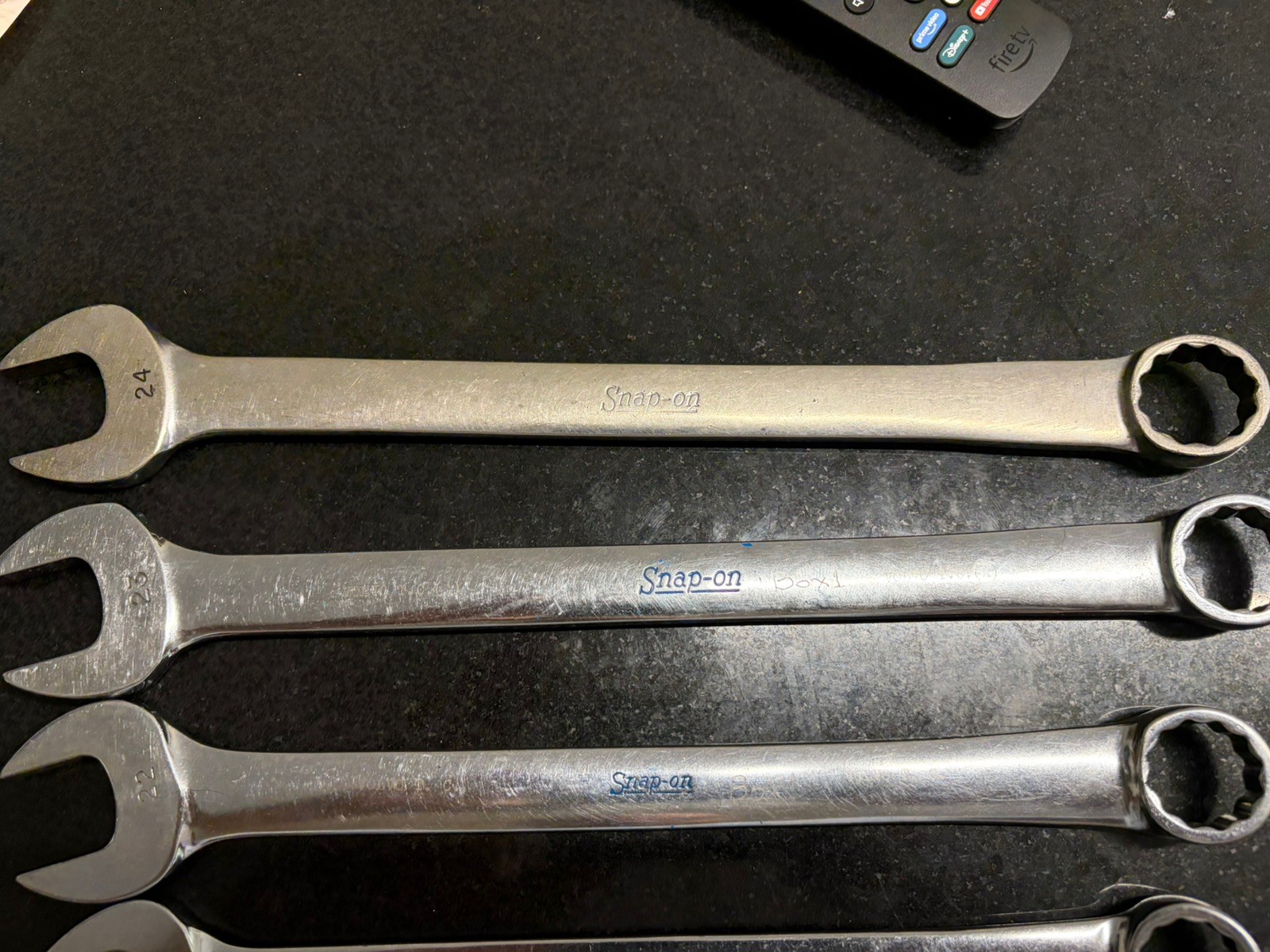 Snap On 5 pc 12-Point Metric Combination Wrench Set 20–24 mm OEXM705