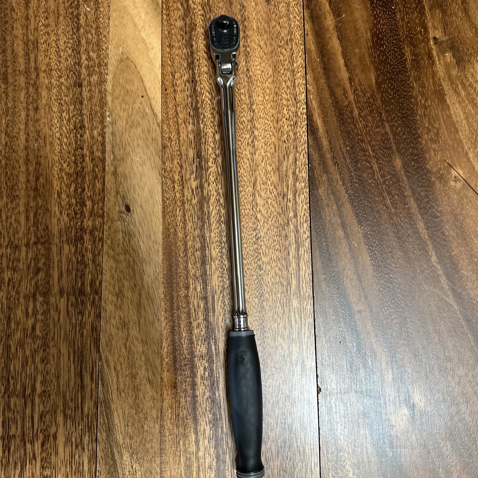 NEW Snap On 1/4″ THLLF72 X-Long DARK TITANIUM Soft Grip Flex Head Ratchet