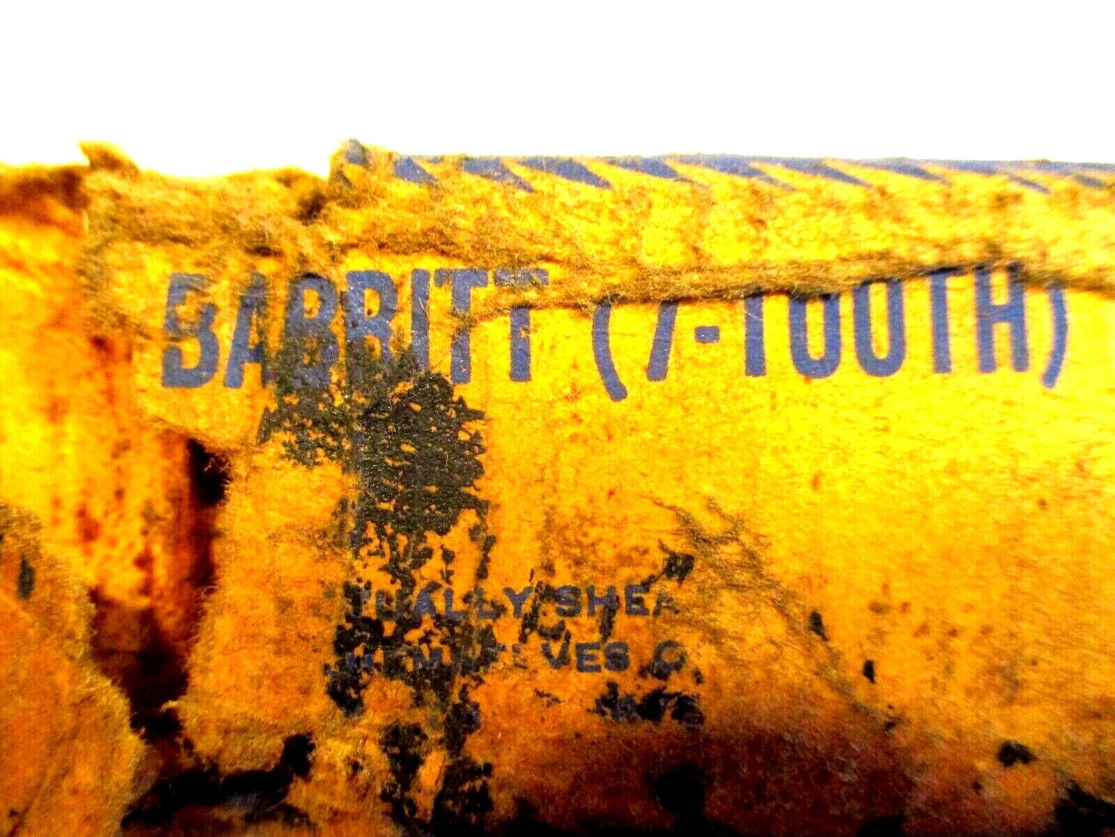 VTG PROTO curved tooth file No. 1501 BABBIT 14″ 7 tooth file auto/metal body GC
