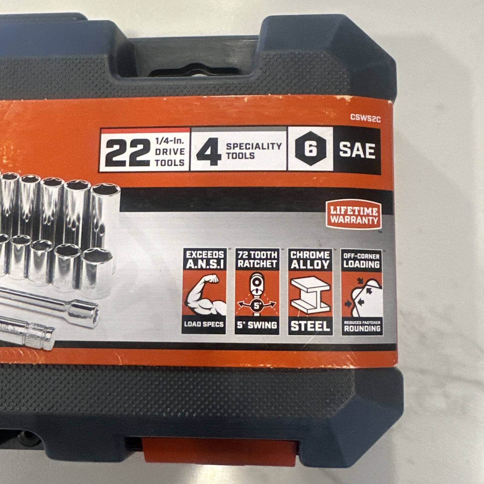 Crescent 1/4″ Drive SAE Mechanic’s Socket Set – 26 Piece