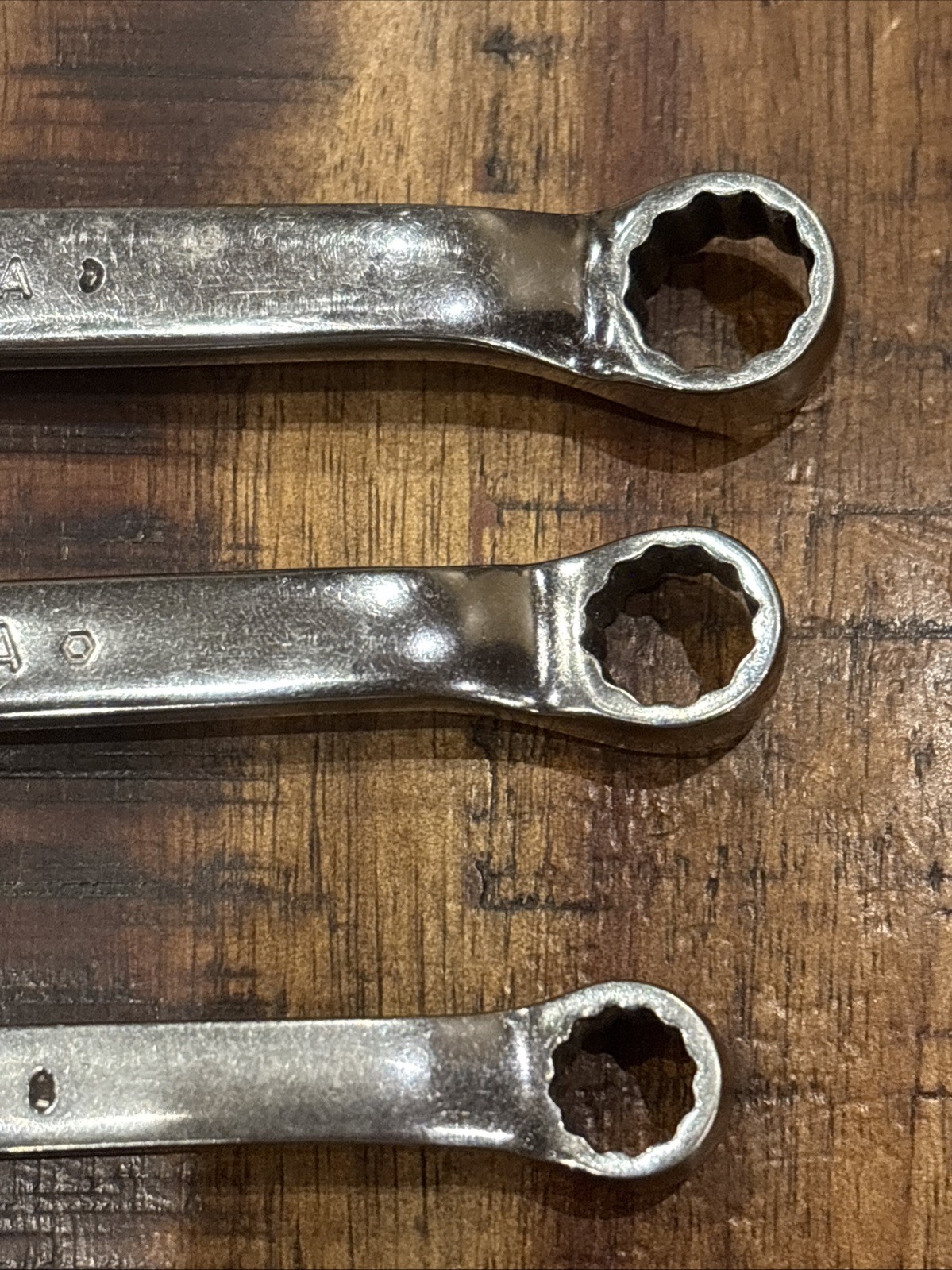 Snap-On Double Box End Wrenches 5/16 X 3/8, 7/16 X 3/8, 5/16 X 1/4 12pt SAE USA