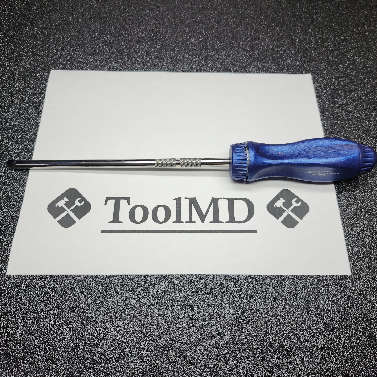 Snap-on Tools USA NEW STYLE 8″ POWER BLUE 1/4″ Drive Ratcheting Driver TMR8MB