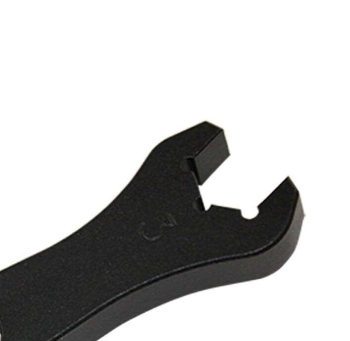 Black Aluminum Wrench, AN Fitting Wrench Hex # 3 or 1/2″, Hard Anodized AN3