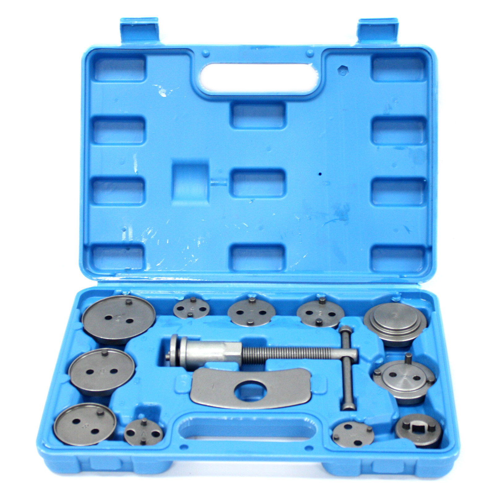 13 pc Brake Disc Piston Push Wind Back Pad Compressor Universal Caliper Tool Kit
