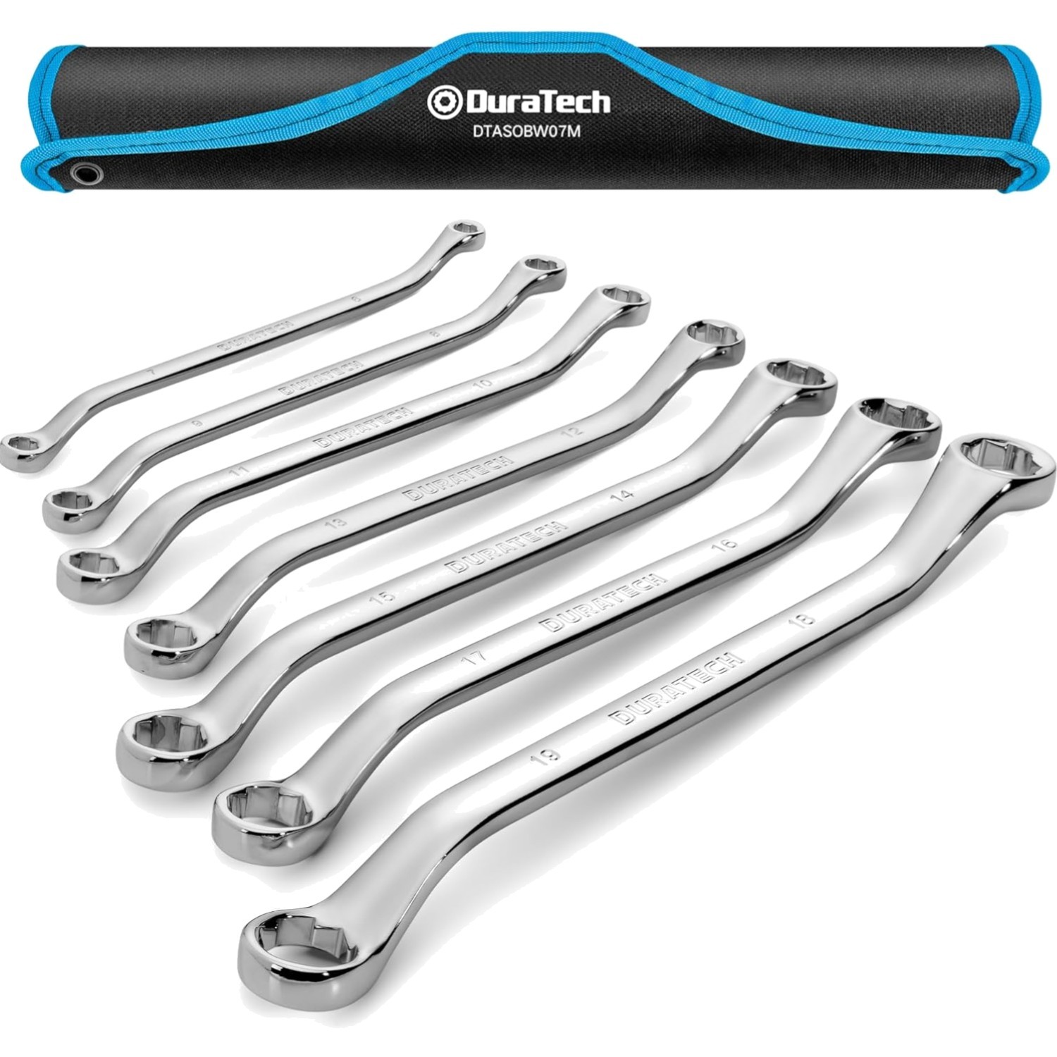 Piece Box Wrench Set, Anti-slip, Metric, 6-19mm, CR-V Steel