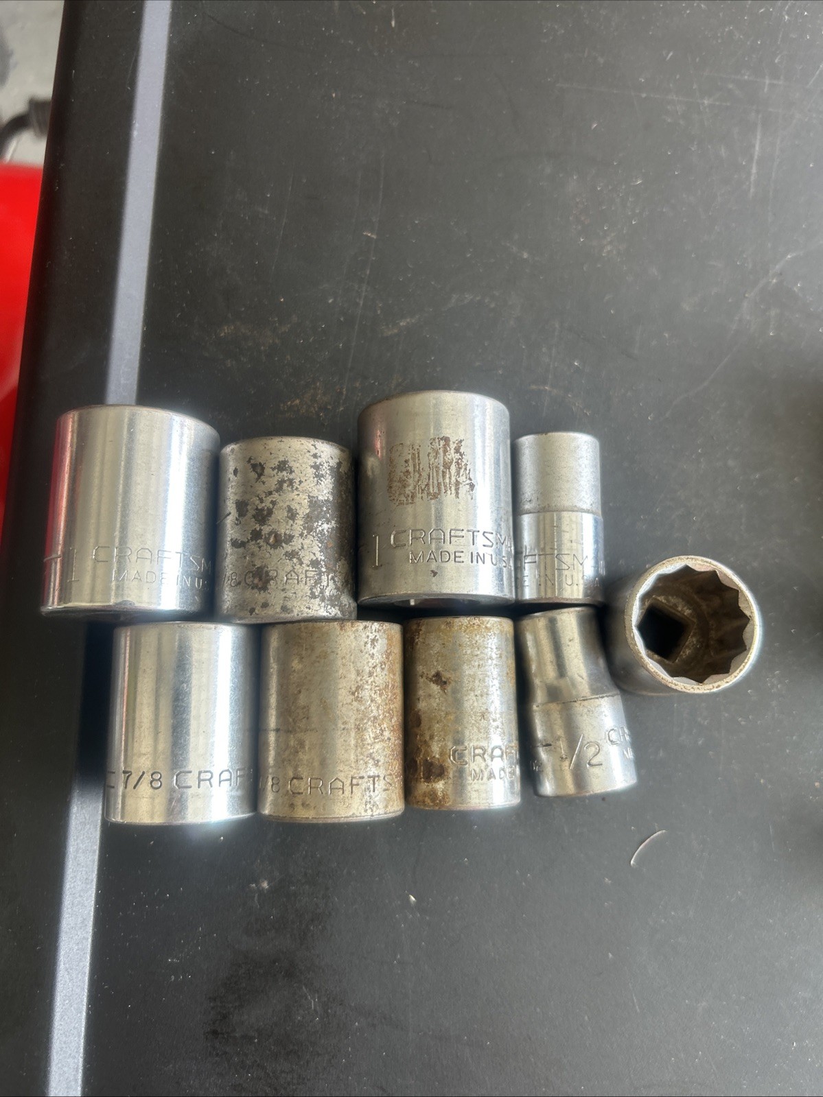 Lot Of 27 Vintage Craftsman Metric Socket 1/2″, 3/8″ & 1/4″ Drives 12 Point