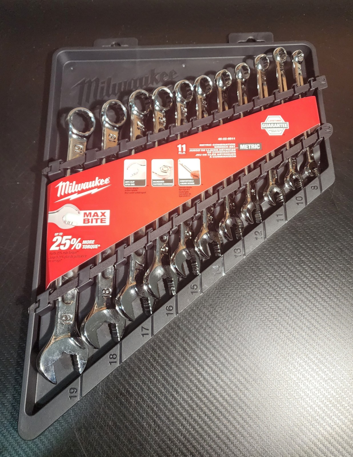 Milwaukee Combination Metric Wrench Mechanics Tool Set 11-pc (48-22-9511)