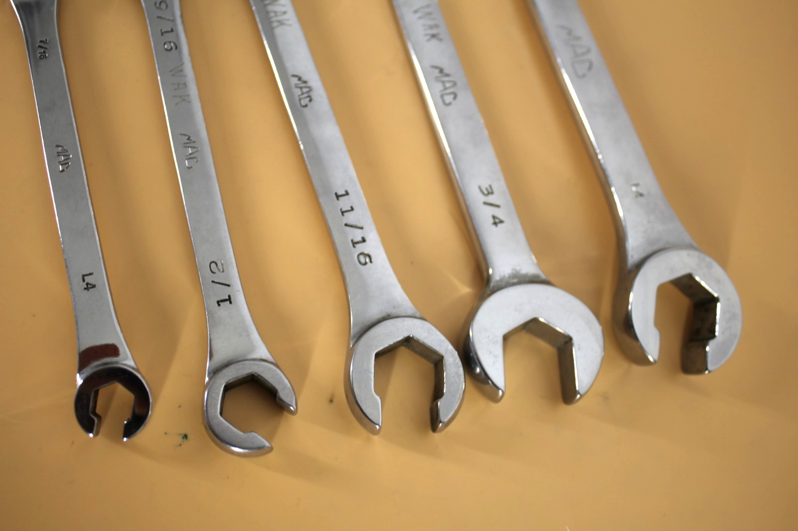 Mac Tools 5 Pc. SAE Flare Nut Wrench Set ,3/8″ thru 7/8″