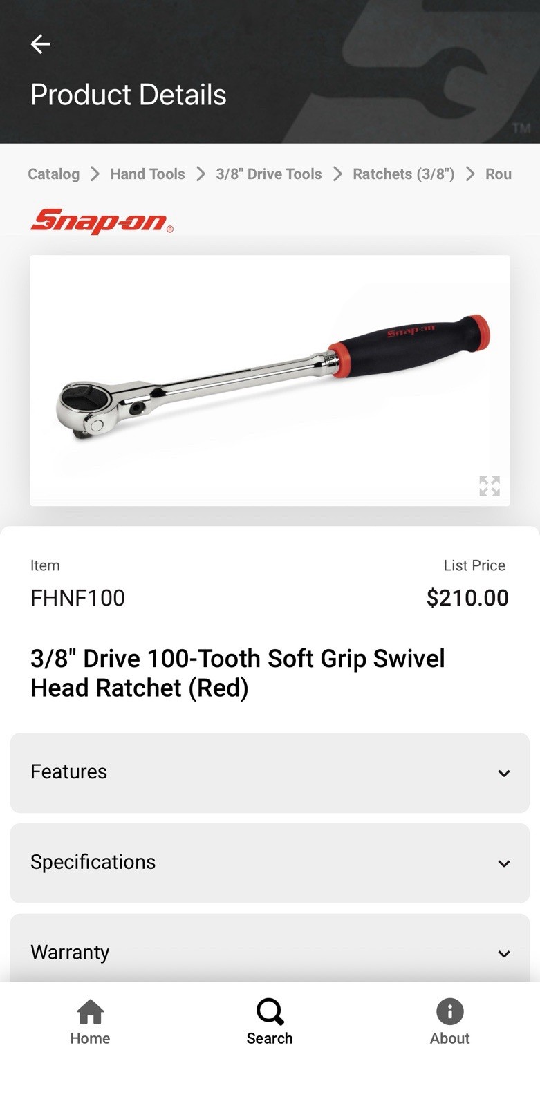 NEW 3/8″ Drive 100-Tooth Soft Grip Swivel Head Ratchet HIGH VIZ