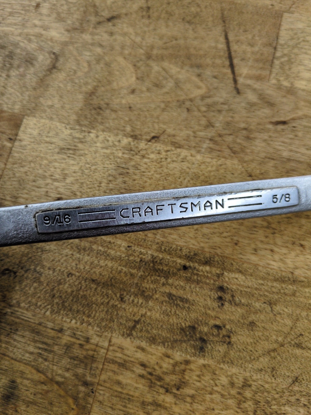 VINTAGE CRAFTSMAN =V= OFFSET BOX WRENCH 9/16″X 5/8″ USA