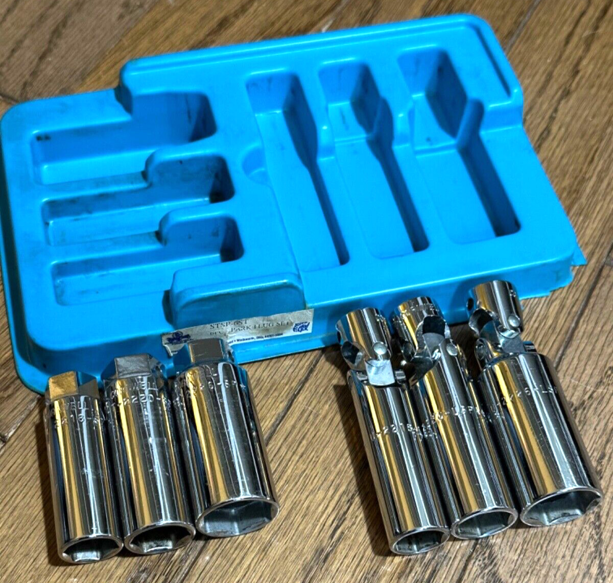🇺🇸 Cornwell Tools DEEP Spark Plug Swivel Universal Socket Set Lot Tray Wobble