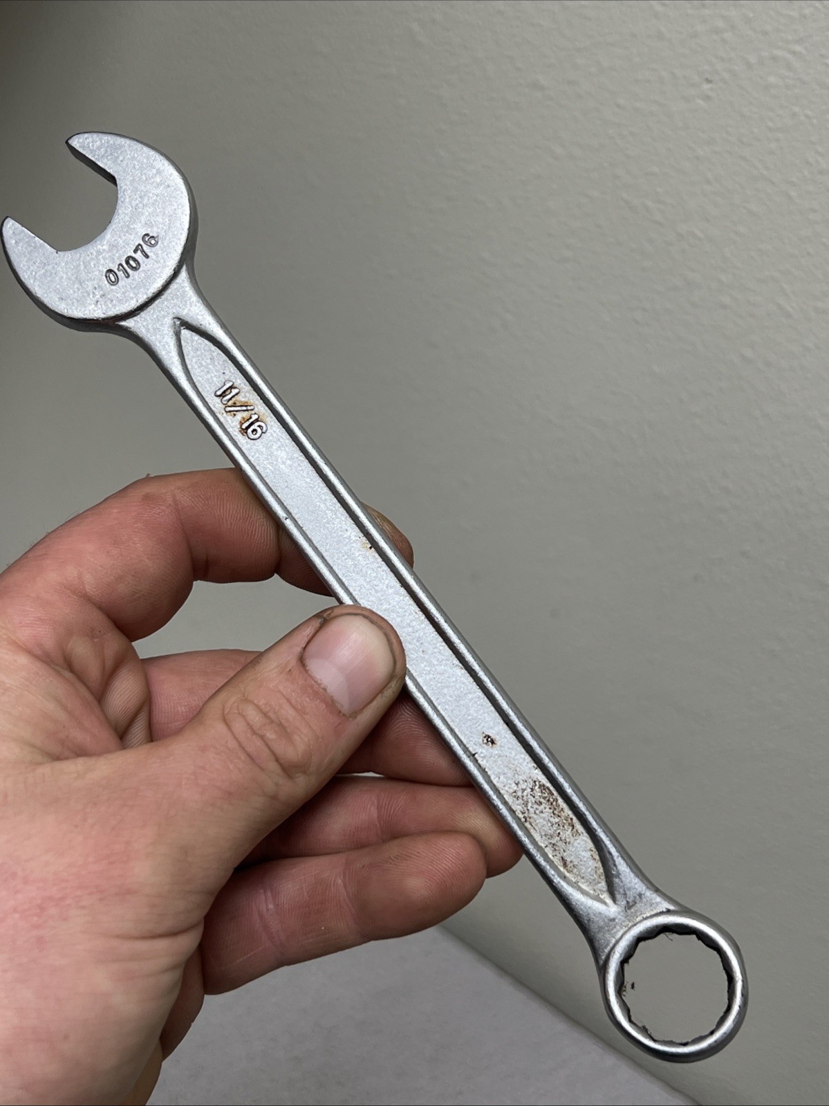 Vintage Indestro Combination Wrench Lot- 7/8, 3/4, 11/16, 5/8, 1/2, 7/16, 5/16