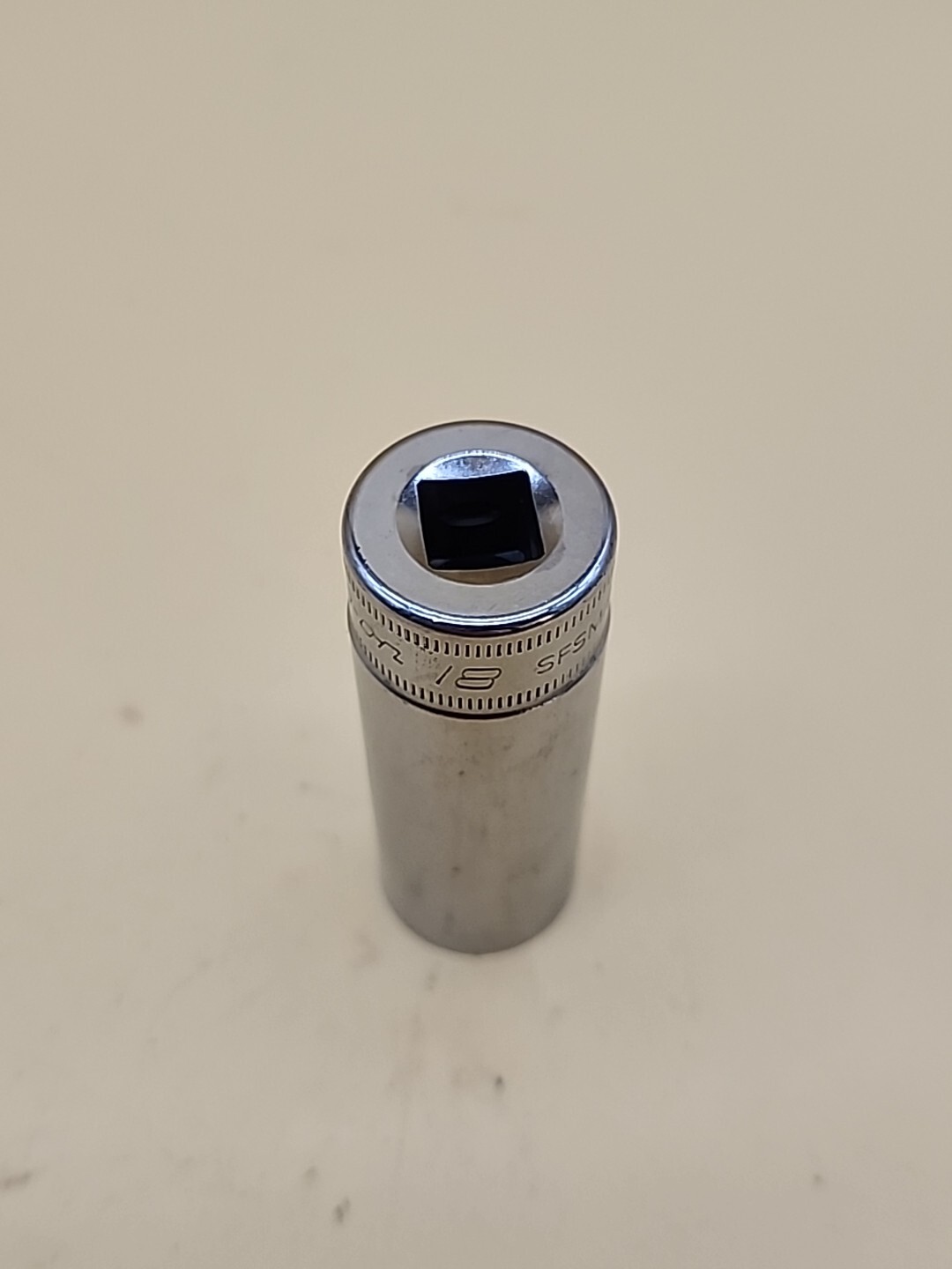 Snap-on Tools SFSM18 3/8 Drive 6 Point Chrome Deep 18mm Metric Socket