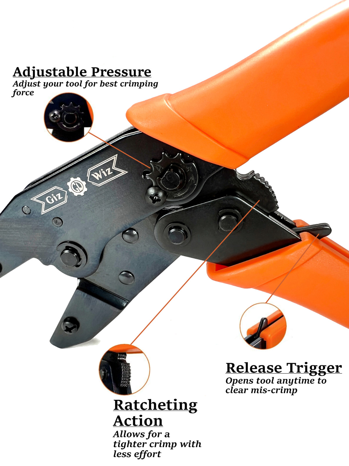 Interchangeable Ratchet Crimping Tool G-LFM + Dies HT-3J & HT-3I Belden 8218