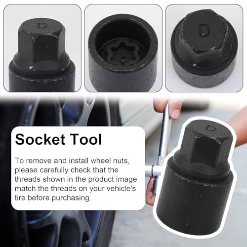 Anti-Theft Wheel Locking Nut Removal Tool – Special Steel Lug Nut Key & Socket R
