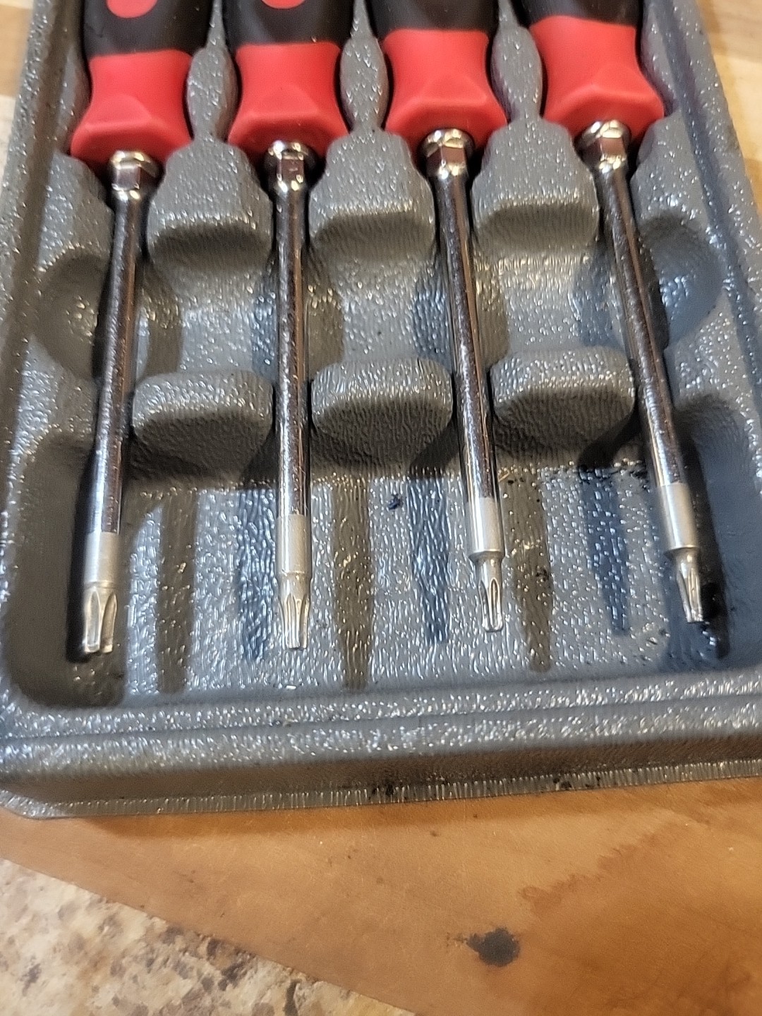 SNAP ON SGDTX40B Red/BLACK Handle TORX Driver. EUC 🔥 🇺🇸
