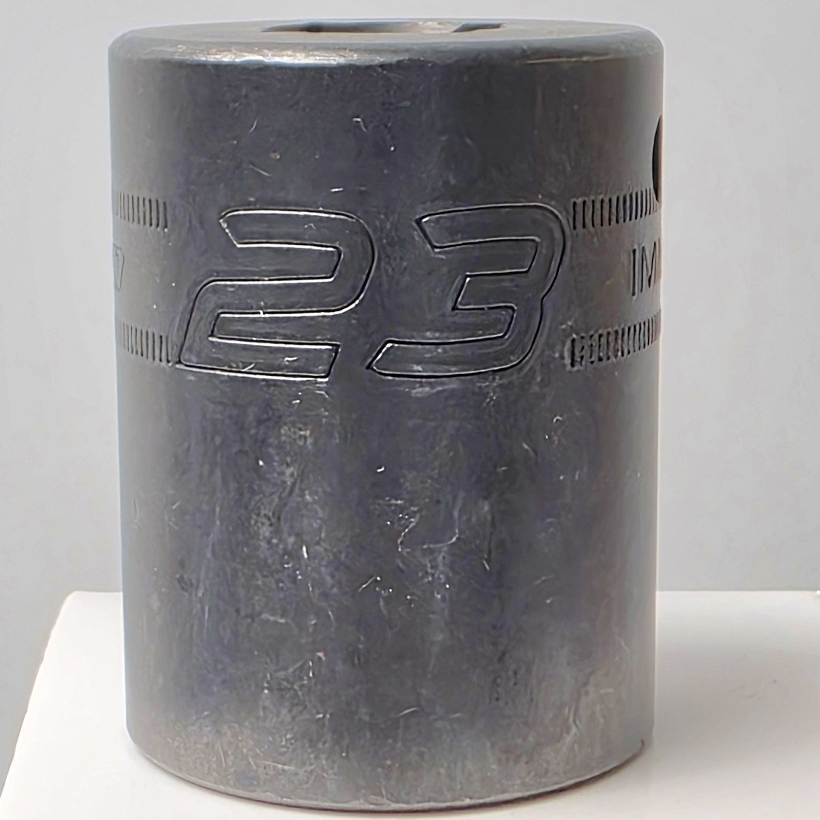 Snap-on Tools USA 1/2″ Drive 23mm 6 Point Impact Socket IMM230 Used #0585