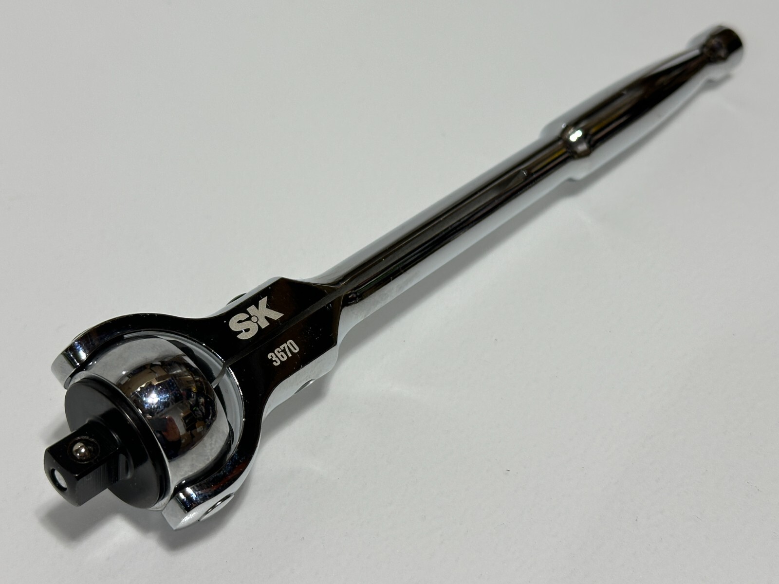 NEW SK Tools Professional Roto-Head Full Rotating Flex Chrome 3/8” Drive Ratchet